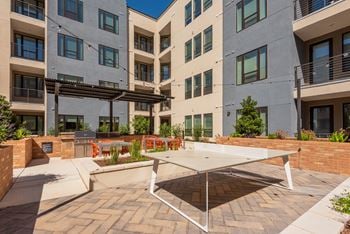Outdoor barbecue area with grills